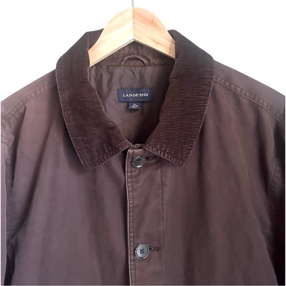 Lands' End Brown Military Field Jacket - Picture 2 of 13